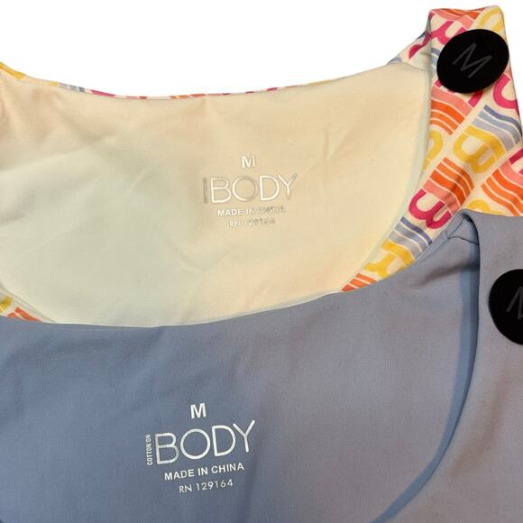 Cotton On Body 2-Pack Crop Vestlette Tops M NWT Eco Athleisure Duo - Picture 5 of 9